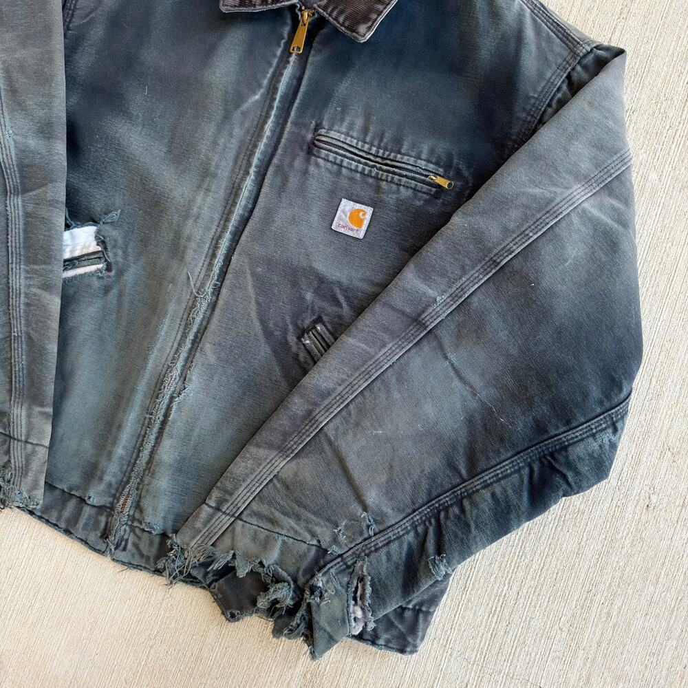 Carhartt faded black detroit work wear jacket - Picture 3 of 9